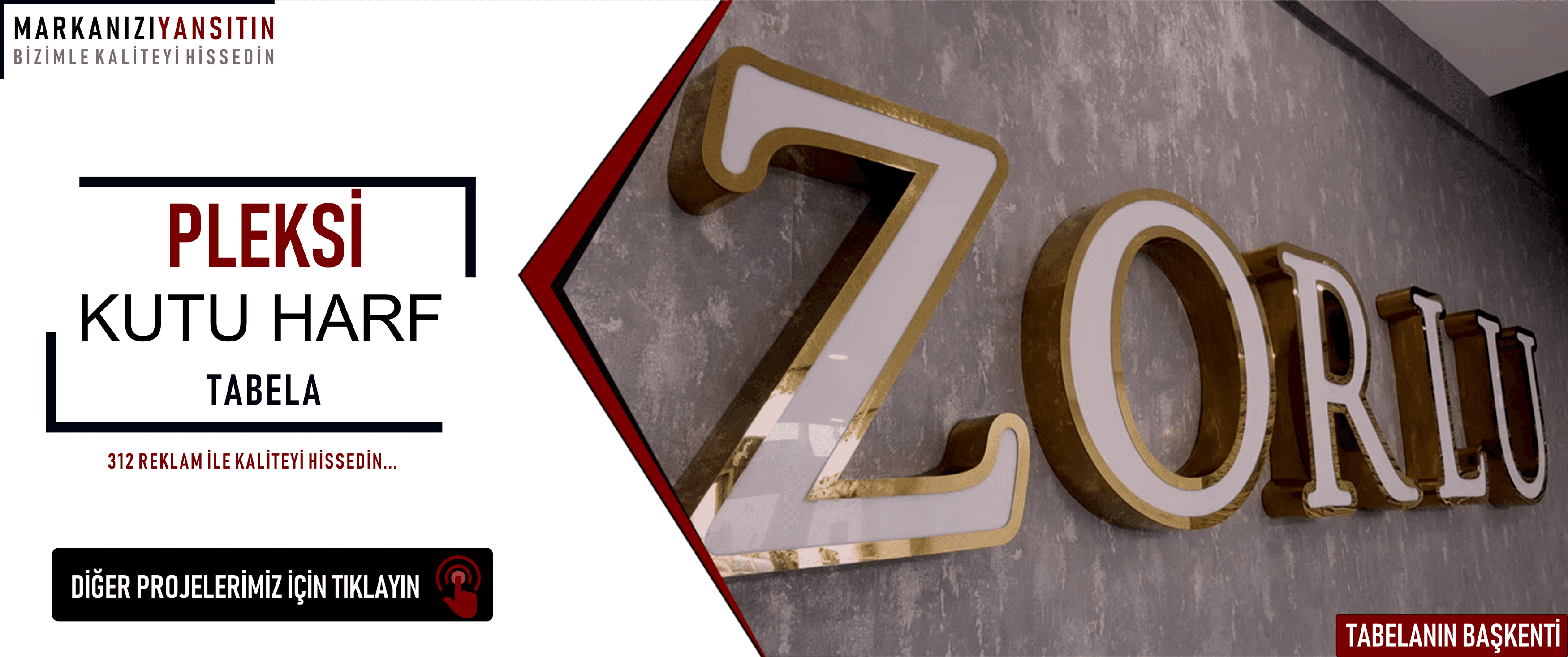 Pleksi tabela,Ankara Fileli Pleksi Kutu harf